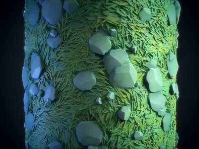 Grass green plain Anime Stylized - VOL 02 - SBsar - Maps Texture