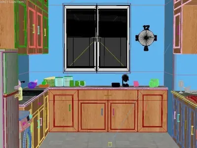 Kitchen Full Scene  3D model