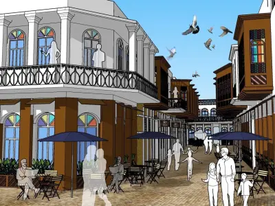 Traditional Arab street 3D model