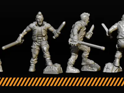Street gang 3D print model