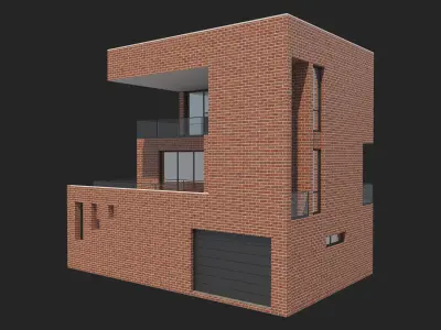 Brick House 5 3D model