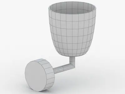 1463 - Bra Lamp Low-poly 3D model