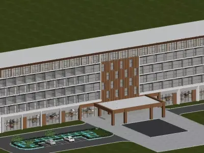 Modern architecture 3D model buy