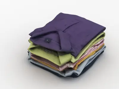 Polo Shirts 3D model