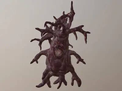 Monster Ugly Tree Low-poly 3D model