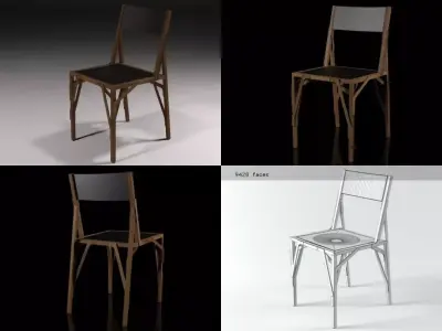 Allumette chair 3D model
