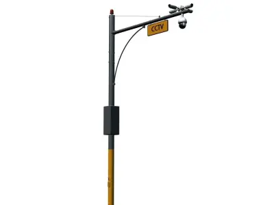 CCTV POLE 3D model