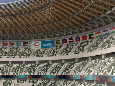 Soccer Stadium 3D model