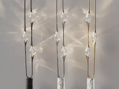 Il Pezzo 12 floor lamp with caustic effect 3D model