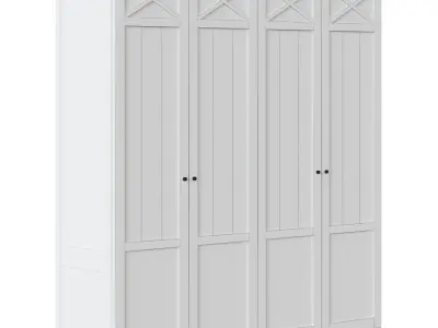 4-door wardrobe Verona 3D model