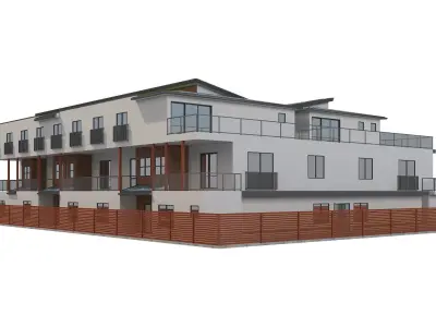 Apartment Building 11 3D model purchase