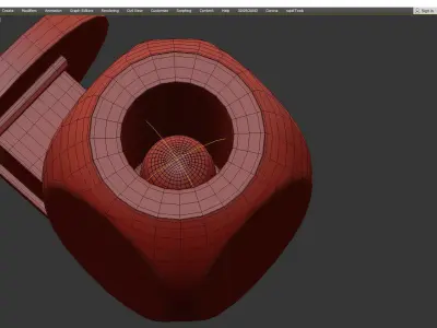 CHARTIER SCONCE Low-poly 3D model