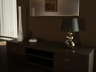 Modern Contempo Table Lamp 08 3D model