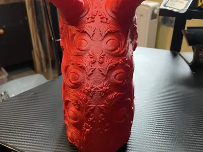 Ornament Dragon Headphone Stand Tatoo Dragon Cyborg Headset  3D print model