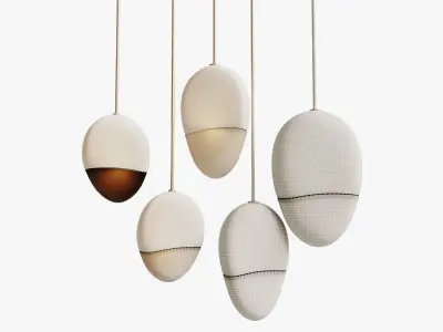 Pilule pendant light Jeremy Maxwell Wintrebert 3D model