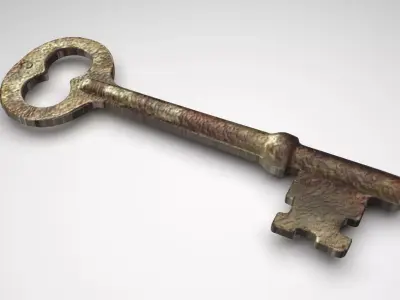 Vintage Key 3D model