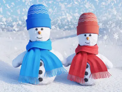 -Winter Scene- 3D model