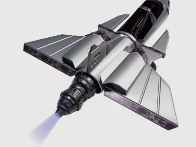 Space Ship Cobra Low-poly 3D model