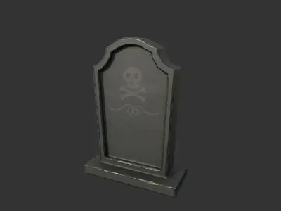STYLIZED GRAVEYARD PACK Low-poly 3D model