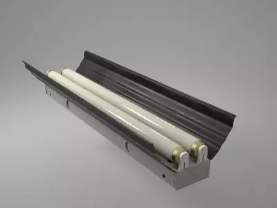 Fluorescent Light Fixture 3D model