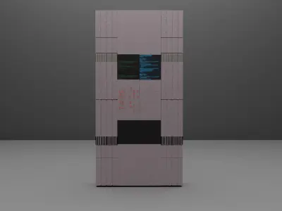 Tars Robot From Interstellar Low-poly 3D model