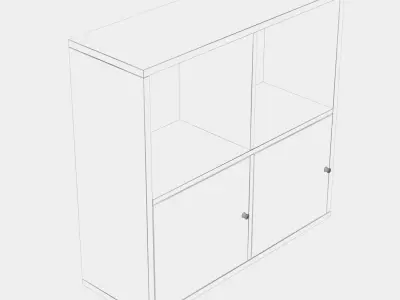 Ikea KALLAX 77x77 3D model