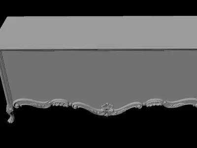 bedside table 3D model