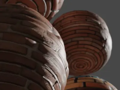 4 brick walls Texture