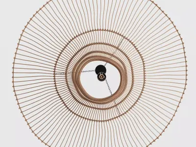 Rattan Pendant Lamp - MyLamp Likya 3D model