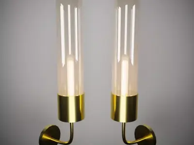 Lamp model brass wall sconces 3D model