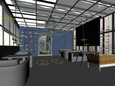 Business Restaurant - Coffee - Banquet  17 3D model