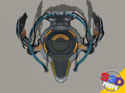Scifi teleporter 3D model