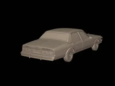 chevrolet caprice 1987   3D print model