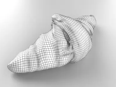 Croissant - 3D Scan Low-poly 3D model