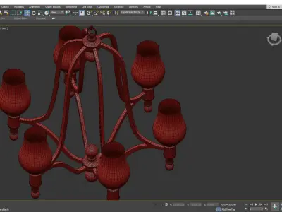 MIRABELLE CHANDELIER Low-poly 3D model