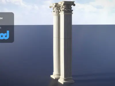 Roman Pillars 3D model