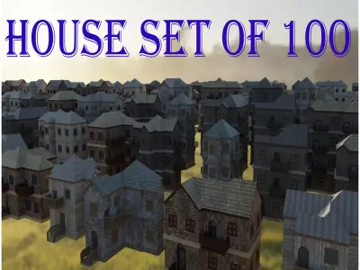 City Pack Low-poly 3D model buy