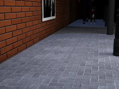 street max Low-poly 3D model