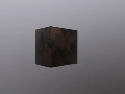 Game ready Metal safe with openable door  3D model Low-Poly Low-poly 3D model