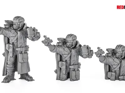 Ice Warriors - Tank commander of the Imperial Force 3D print model