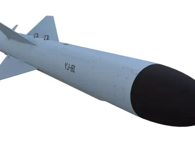 YJ-81 Anti-Ship Cruise Missile 3D model