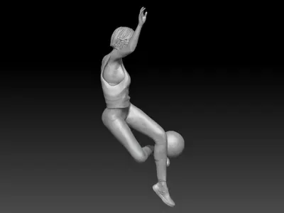 fifa street player women 1 3D print model