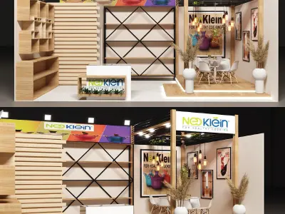 Exhibition booth design 3D model