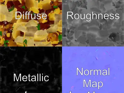 Taco al Pastor Street Food 3D model pack Low-poly 3D model