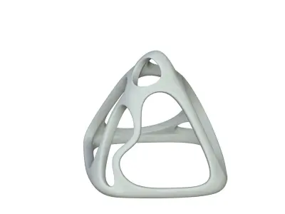 SciFi Cube Object No 58463 Low Poly Shape Low-poly 3D model