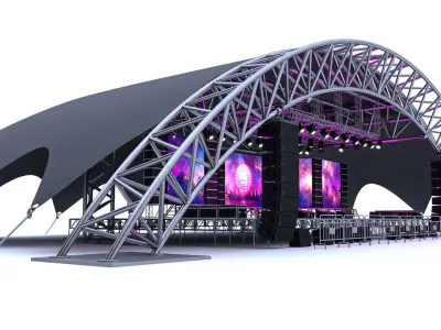 Concert Scene 02 3D model