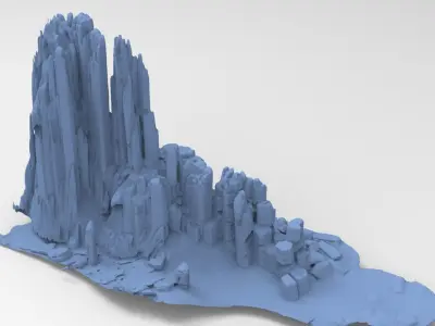 folklore rocks mid size  3D model
