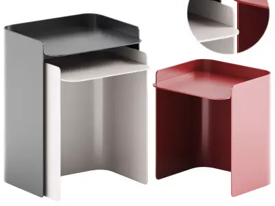 Flor Nesting Side Tables by Matiere Grise 3D model