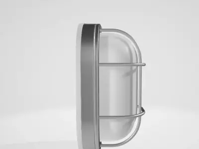 heat resistant sauna room lamp Low-poly 3D model