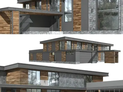 House in the Wright style  3D model